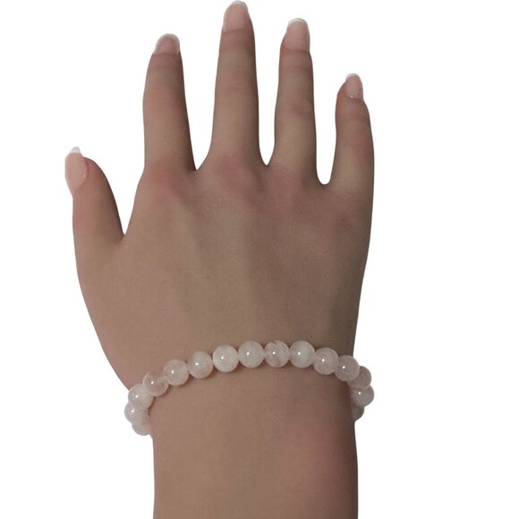 18K Gold Money Coin Ball Gemstones Birthstones Pearl Rose Quartz 6mm - Picture 7 of 7